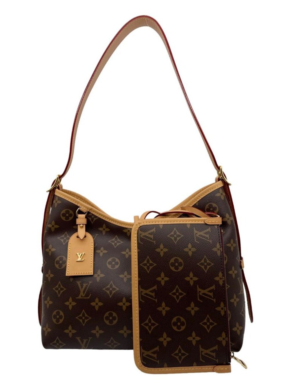 Louis Vuitton  Carryall PM Monogram Canvas Shoulder Bag Brown